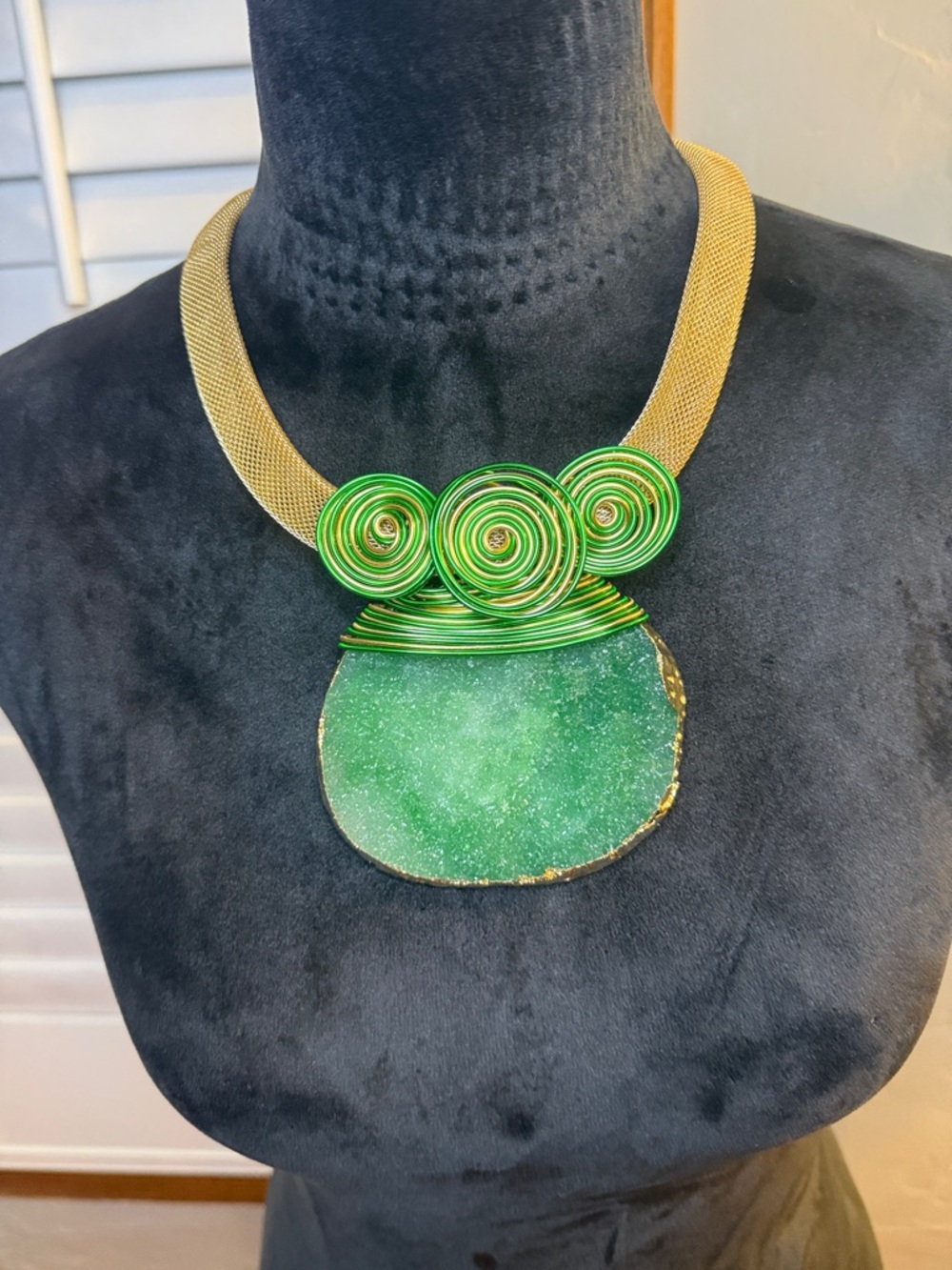 Green Necklace Jewelry Sets
